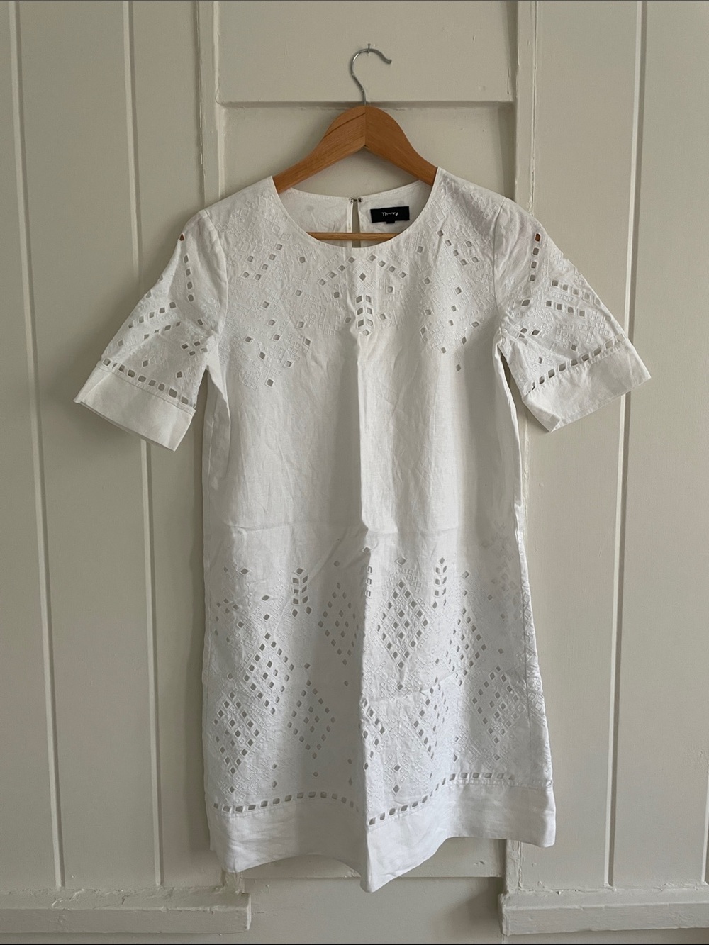 Women's white eyelet dress
